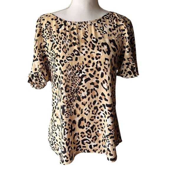 SEED Heritage Animal Leopard Print Top Sz6 New - Picture 1 of 9